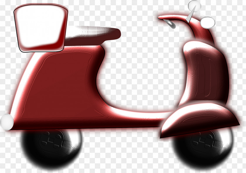Motorized Scooter Moped Car Cartoon PNG