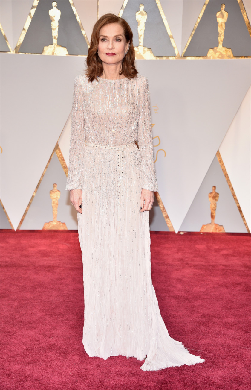Red Carpet Isabelle Huppert 89th Academy Awards 90th PNG