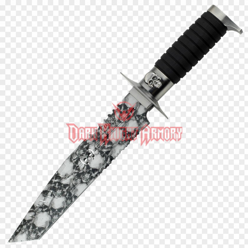 Skull Knife Bowie Hunting & Survival Knives Blade Tantō PNG