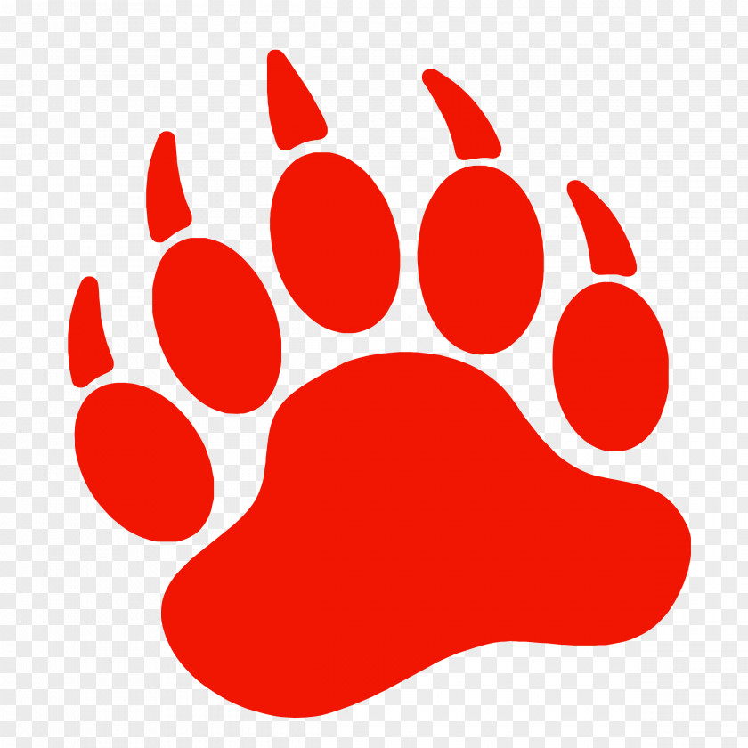 Bear Paw Dog Printing Clip Art PNG