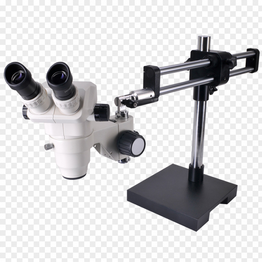 Digital Stereo Microscope Optical OM99-V15 6.5X-45X Zoom Boom Light PNG