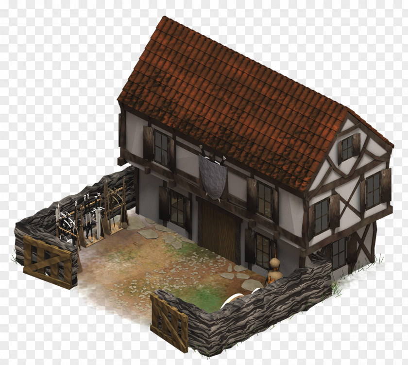 Medieval Barracks Building Middle Ages Clip Art PNG