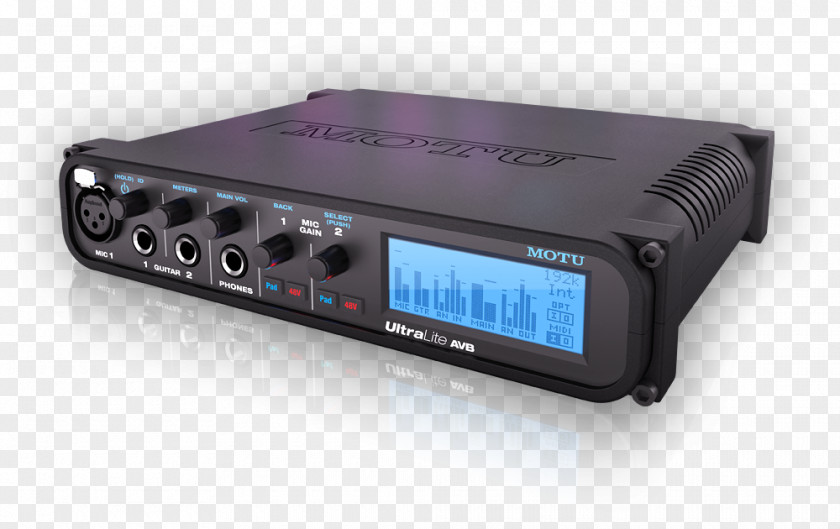 Microphone Digital Audio MOTU Ultralite AVB 18 X Video Bridging Mark Of The Unicorn PNG