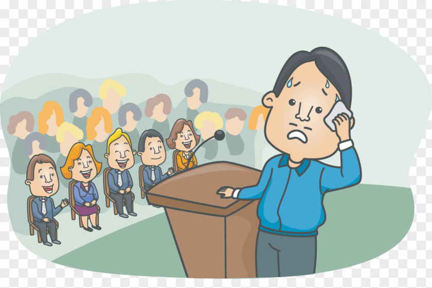 Public Speaking Clipart Glossophobia Fear Speech Severe Anxiety PNG