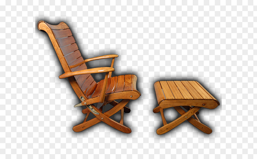 Table Deckchair Wood Chaise Longue PNG