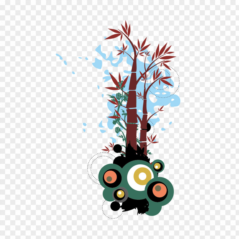 Vector Creative Tree Poster PNG