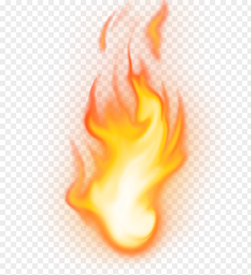 Yellow Simple Flame Effect Element Computer Software PNG