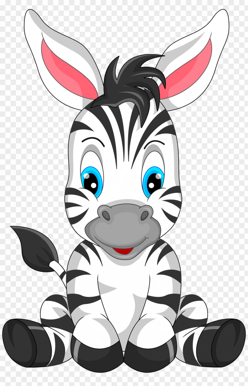 Zebra Clip Art Cartoon Image PNG