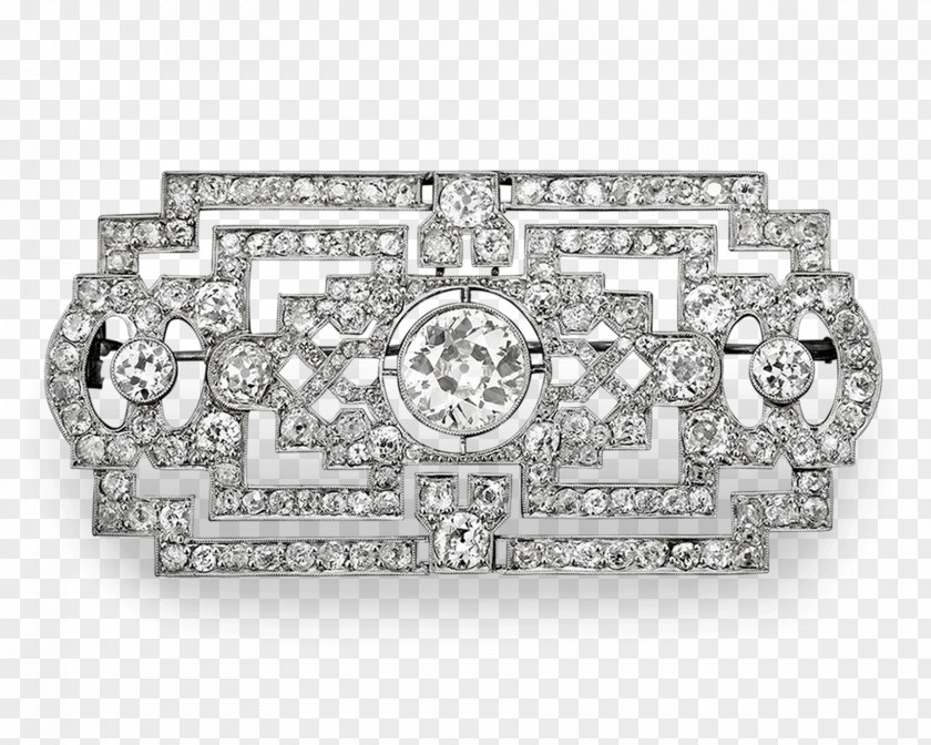 Brooch Jewellery Art Deco Jewelry Diamond PNG