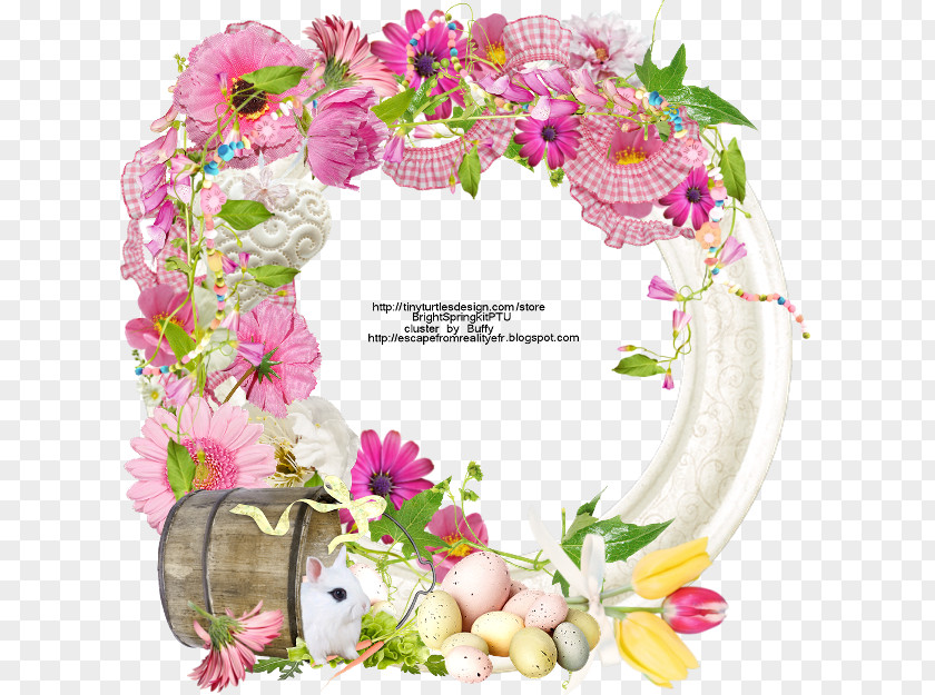 Buffy Floral Design Spring Easter Cut Flowers PNG
