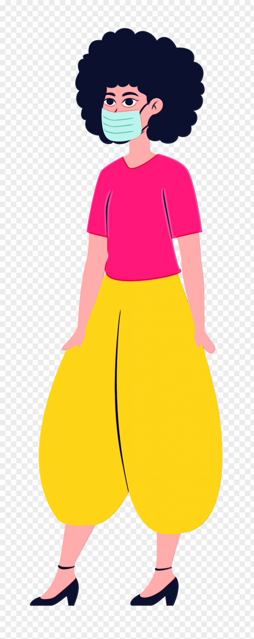 Cartoon Costume Yellow Happiness PNG