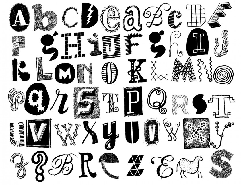 Letters Letter Alphabet Drawing Sketchbook Clip Art PNG