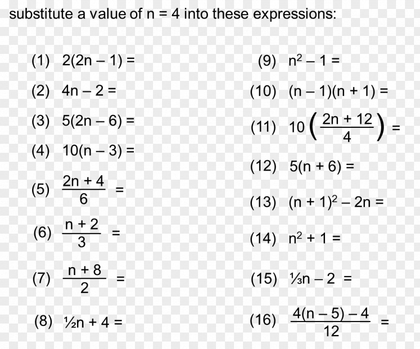 Mathematics Algebraic Expression Number Change Of Variables PNG