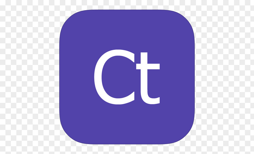 MetroUI Apps Adobe Contribute Purple Symbol Electric Blue PNG
