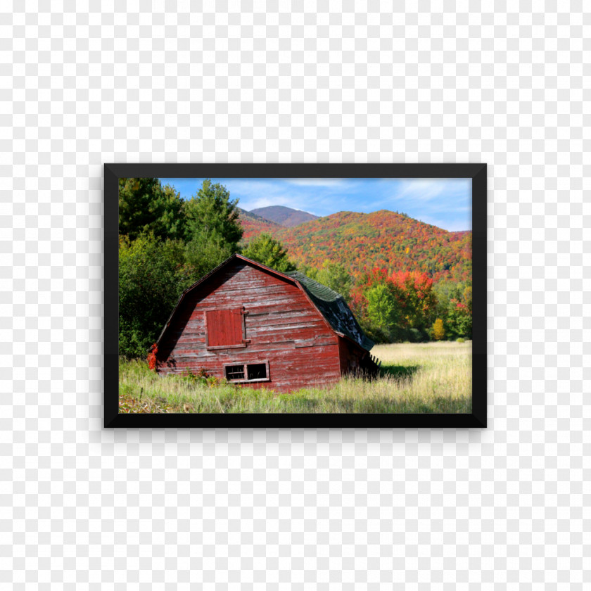 Red Barn Adirondack High Peaks Mountains Fire Lookout Tower Photography PNG