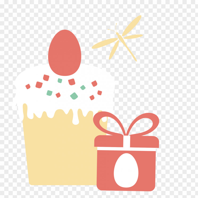 Vector Easter Cake Yellow Area Clip Art PNG