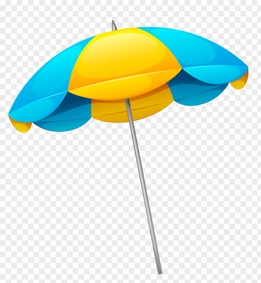 Yellow Blue Beach Umbrella Clipart Clip Art PNG