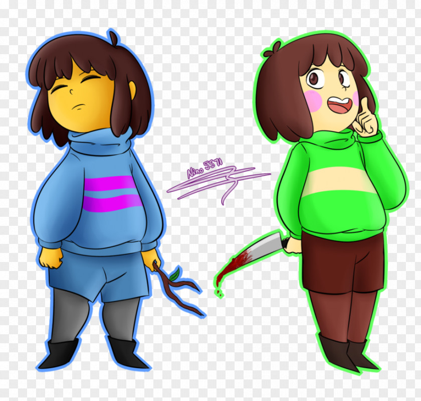 Chara Undertale Flowey Drawing PNG