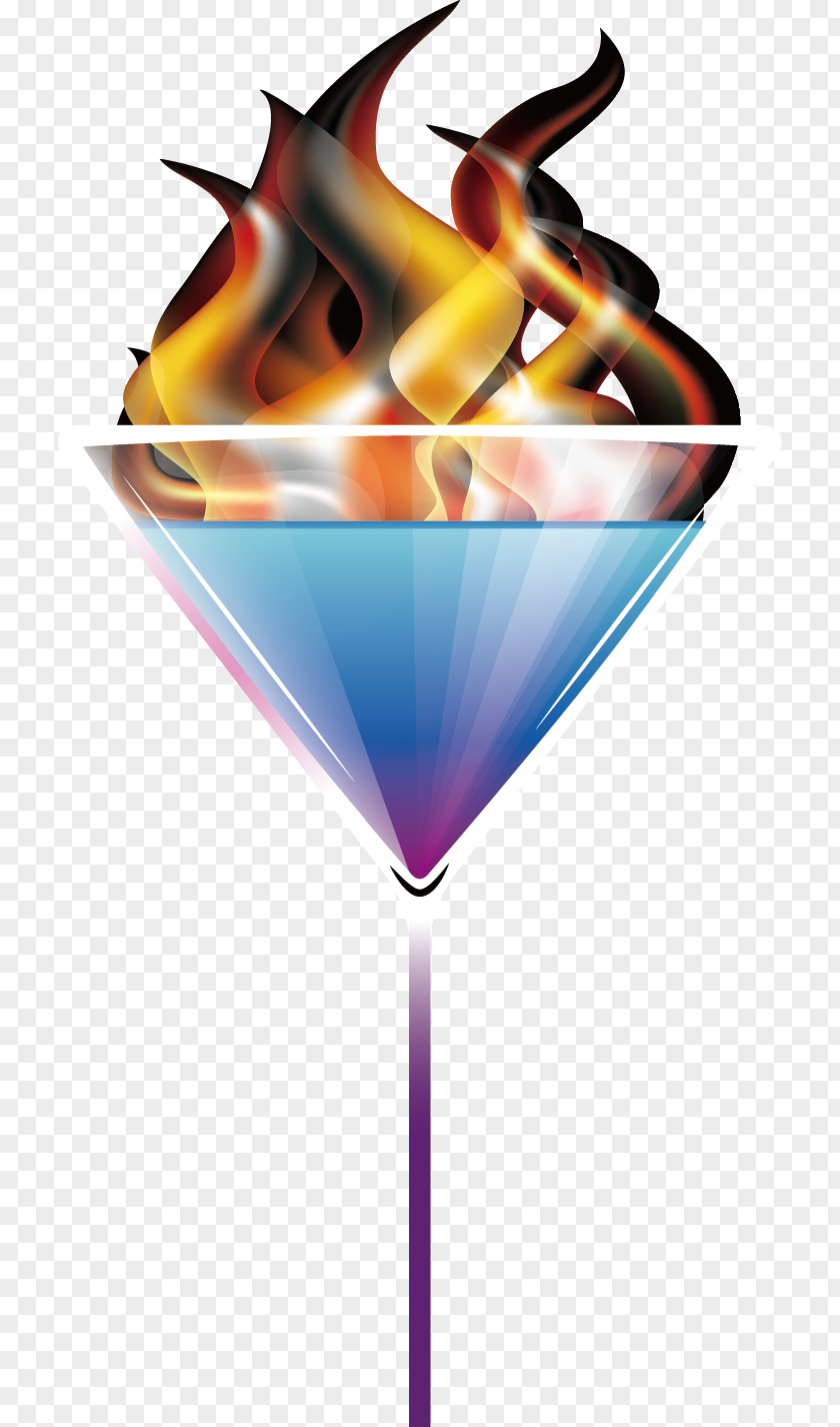 Flame Cocktail Garnish Martini Cosmopolitan Wine Glass PNG