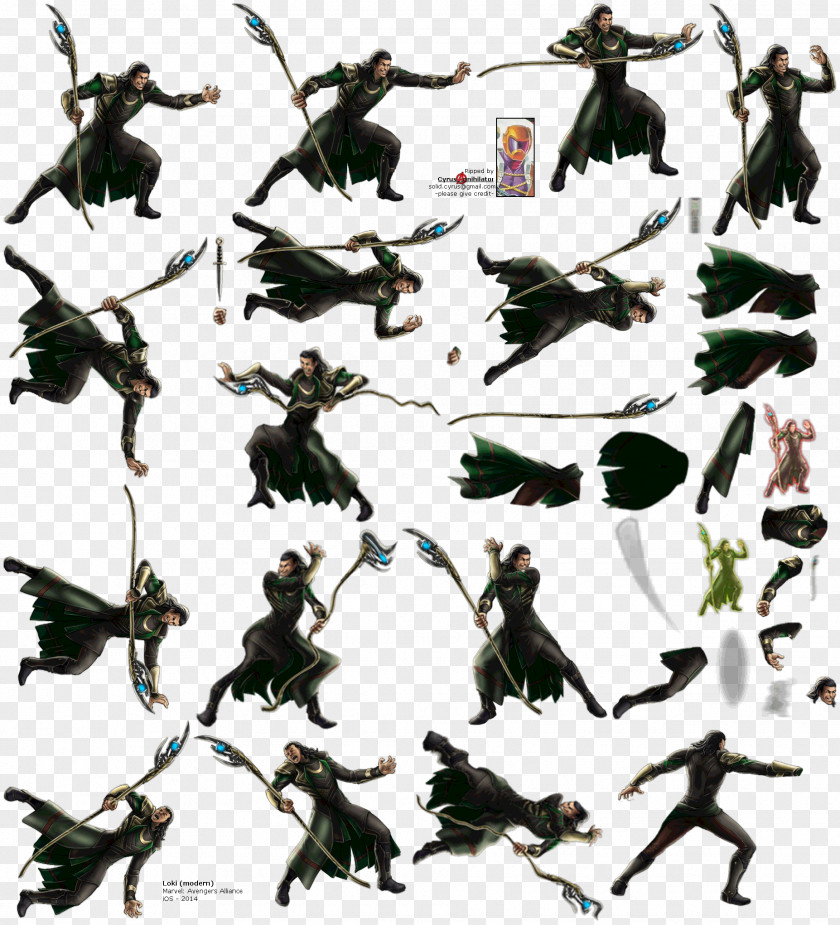 Loki Marvel: Avengers Alliance Sprite Marvel Comics Cinematic Universe PNG