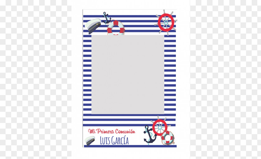 Child First Communion Sailor Marinero Picture Frames PNG