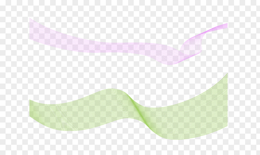 Curve Line 01 Green Angle Pattern PNG