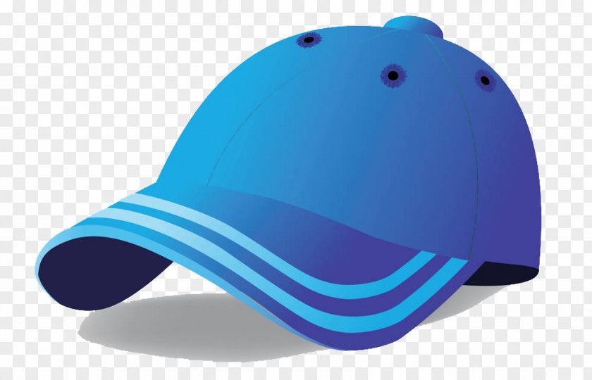 Fashion Vector Blue Peaked Cap Euclidean Baseball Illustration PNG