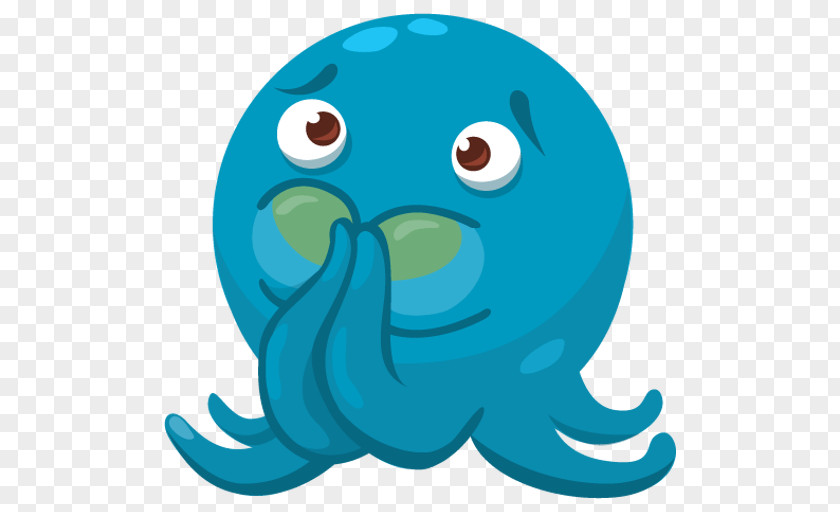 Octopus Sticker Telegram Messaging Apps Clip Art PNG