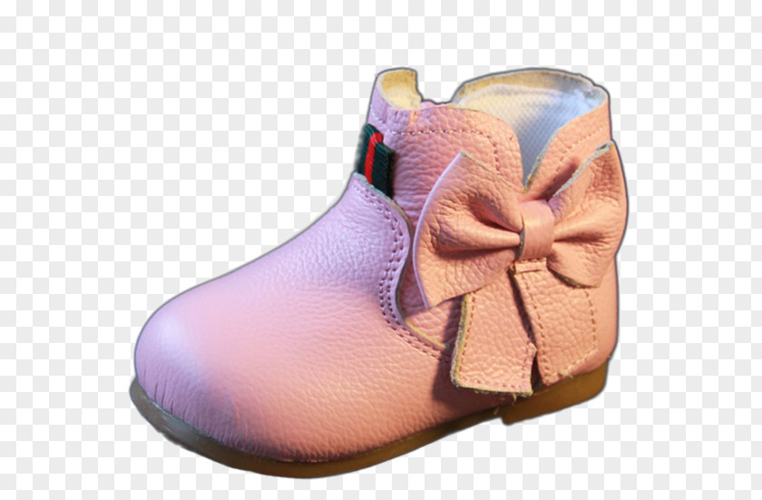 Leather Bow Baby Shoes Shoe Boot Infant PNG