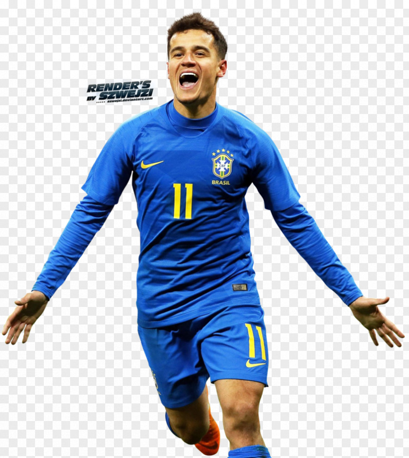 Philippe Coutinho Jersey Brazil National Football Team Player PNG