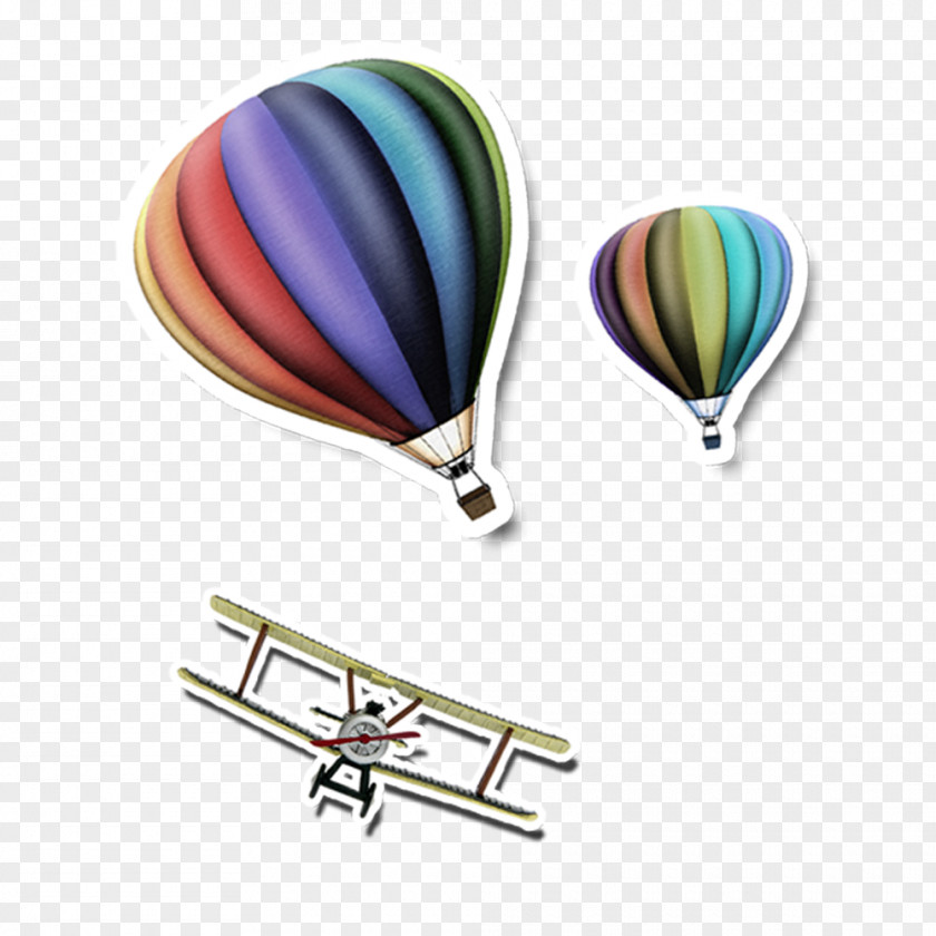 Free Hot Air Balloon Stickers UAV Pull Material Airplane Haval Computer File PNG