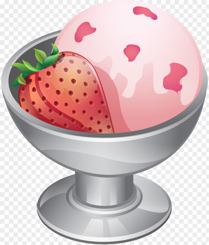 Ice Cream Strawberry Dessert Snow Cone PNG