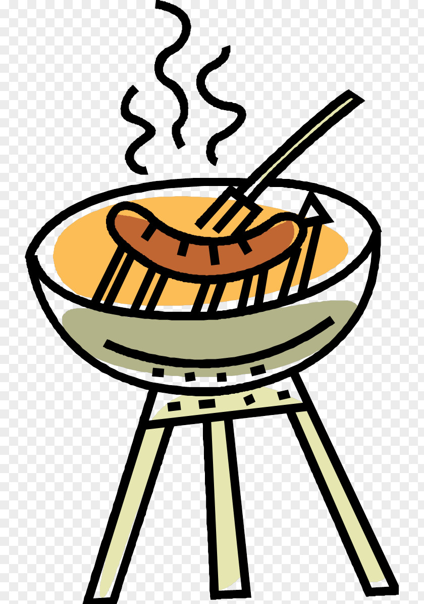Barbecue Hot Dog Sausage Sizzle Clip Art PNG