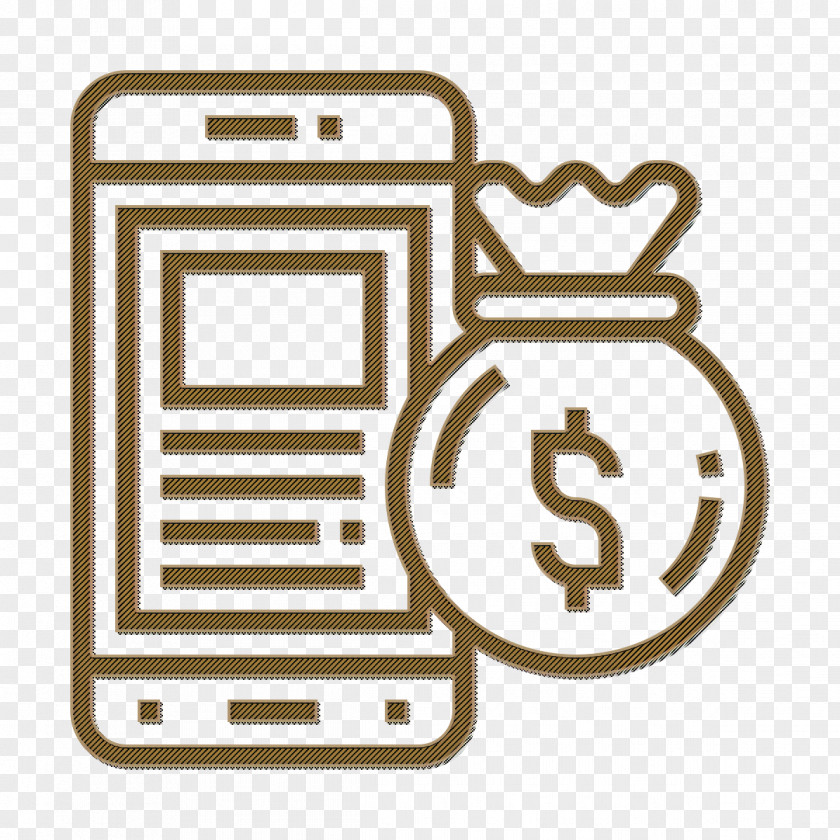 Digital Banking Icon Money Bag PNG