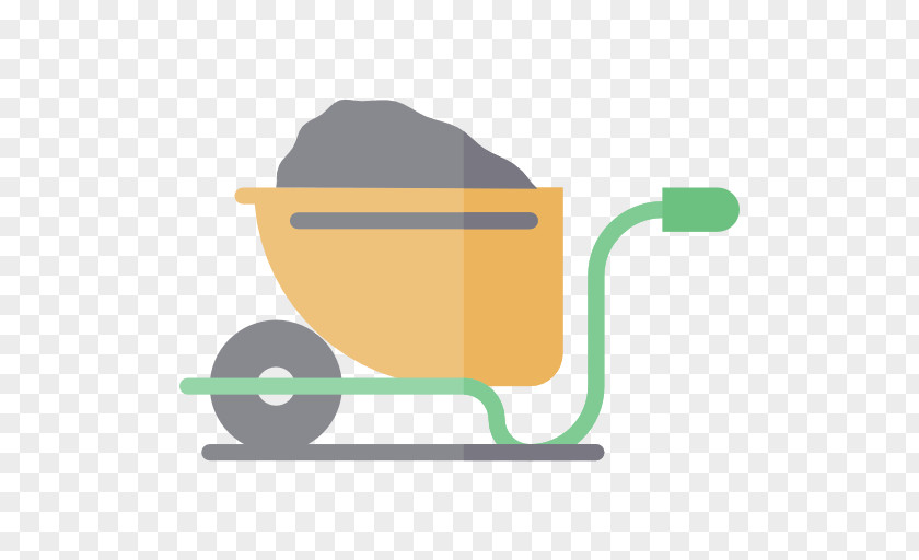 Hand Pushing Coal Cars Wheelbarrow Icon PNG