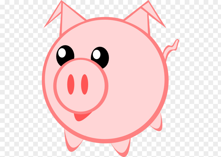 Pig Face Cartoon Domestic Cuteness Clip Art PNG