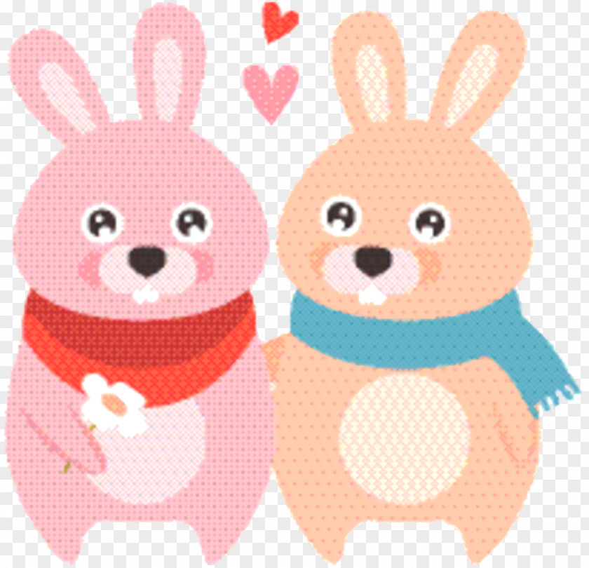 Sticker Gesture Easter Bunny Background PNG