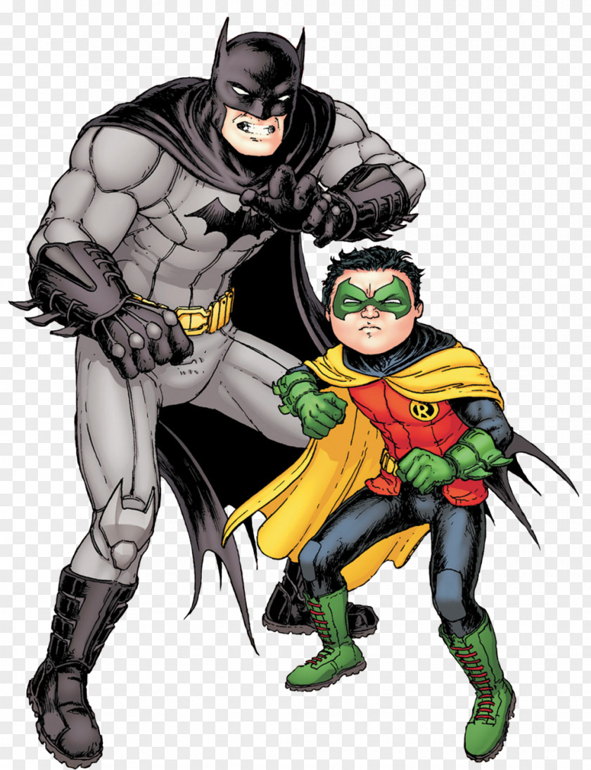 Batman Robin Damian Wayne Dick Grayson Harley Quinn PNG