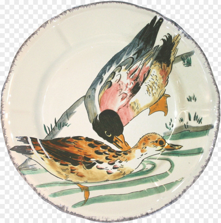 Plate Duck Faïencerie De Gien Platter PNG