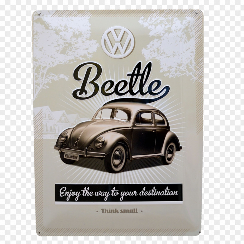 Propaganda Poster Volkswagen Beetle Car Transporter Retro Style PNG