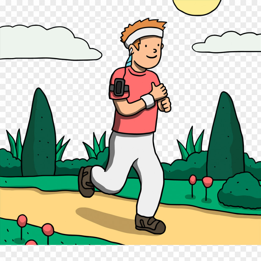 Running Boy Cartoon Clip Art PNG