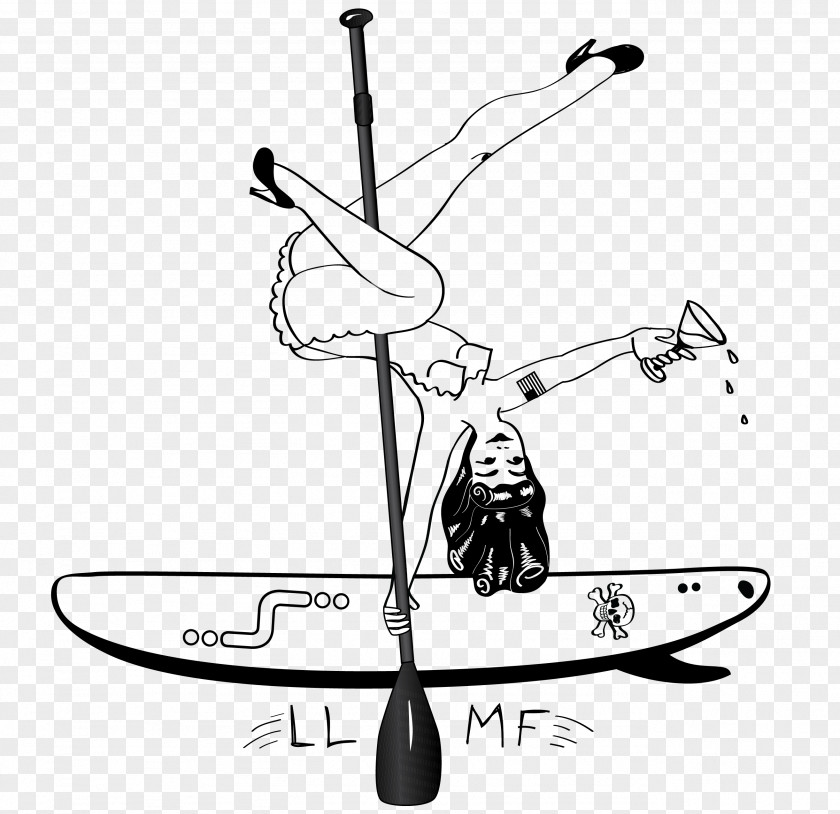 Design Paddleboarding Illustrator Clip Art PNG