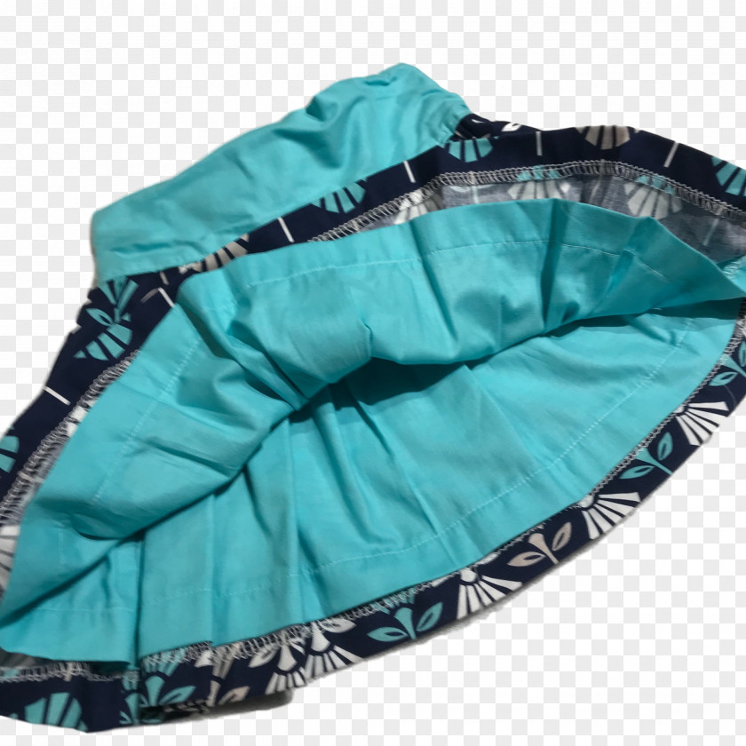Flowers Skirt Turquoise PNG