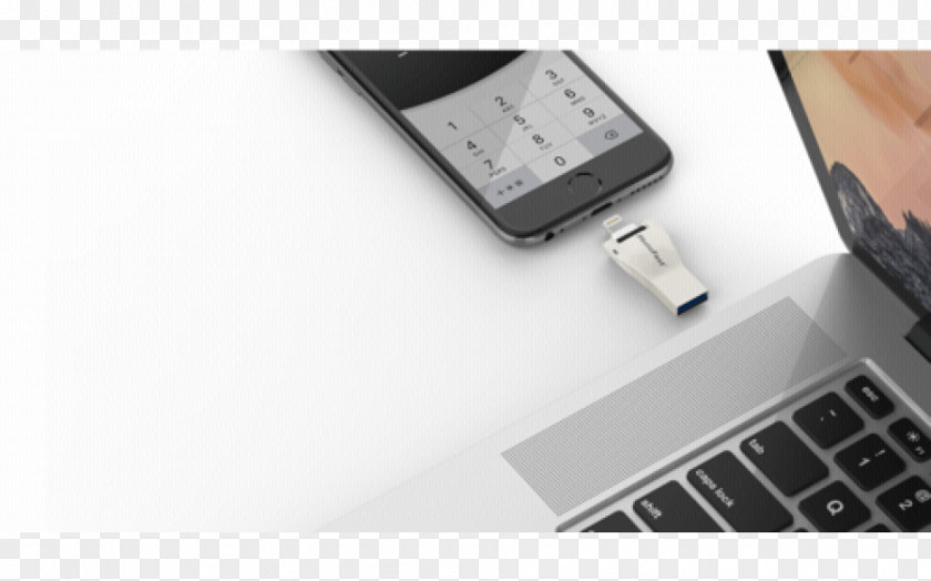 Lightning MicroSD Secure Digital Card Reader PNG