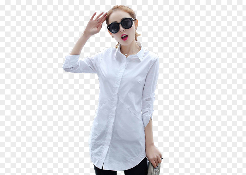 Fashion Minimalist White Shirt Dress Designer PNG