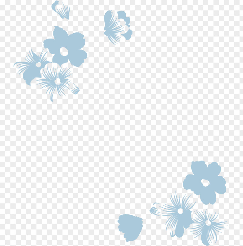 Lace Blue Flower Wallpaper PNG