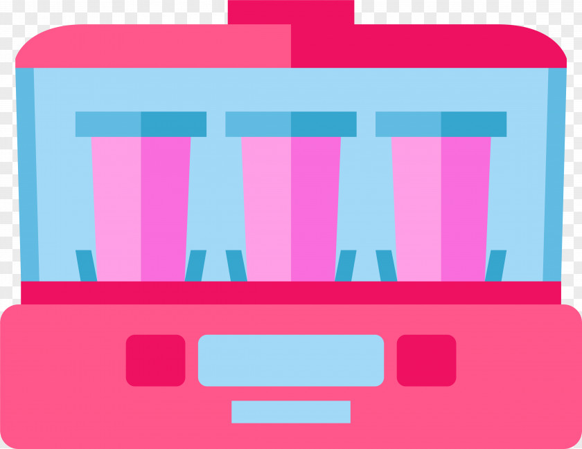 Pink Cartoon Juice Extractor Machine Clip Art PNG