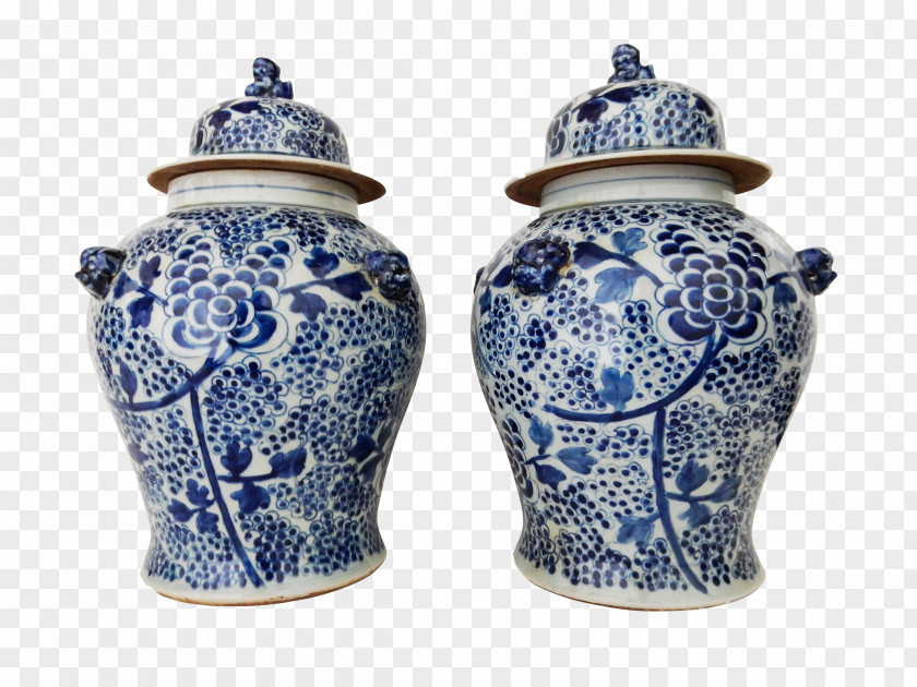 The Blue And White Porcelain Pottery Ceramic Jug Jingdezhen Jar PNG