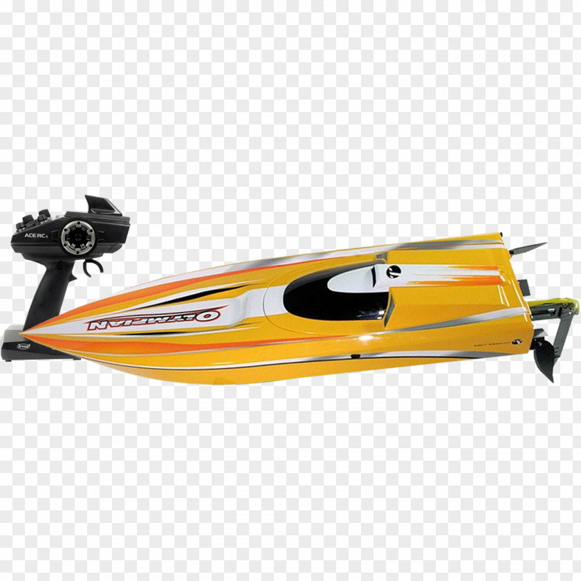 Boat Radio-controlled Car Thunder Tiger Yellow PNG