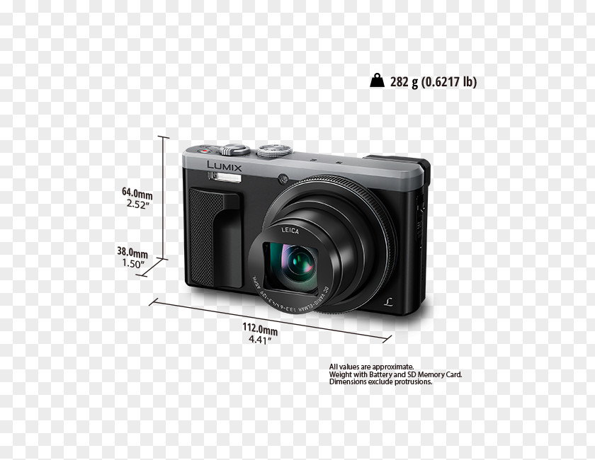 Camera Panasonic Lumix DMC-TZ1 Point-and-shoot PNG